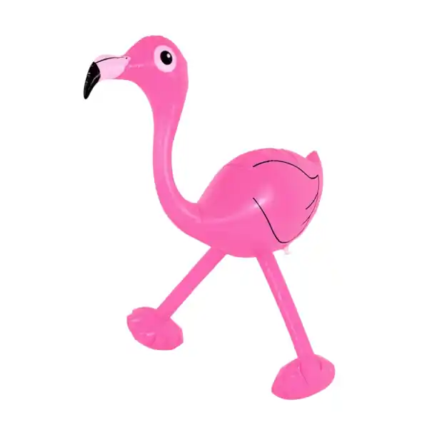 Noutate | Decoratiune de petrecere hawaiana, flamingo gonflabil din PVC 68x47 cm, petrecere de vara tropicala, aniversare, jucarie pentru copii, distractie la piscina
