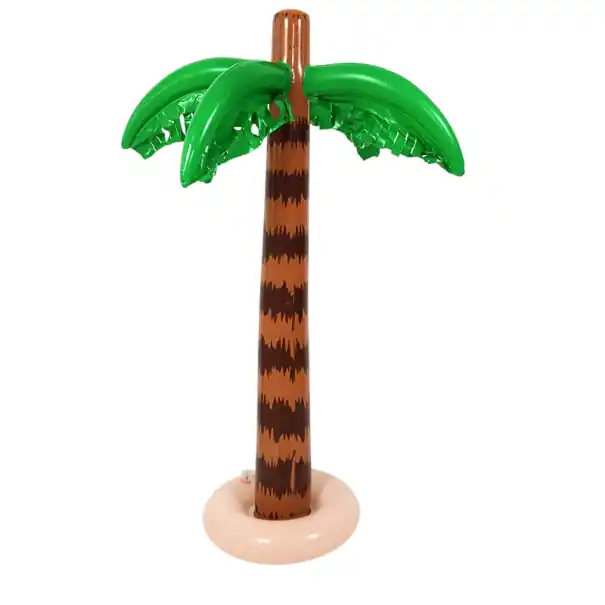 Ultimele zile | Decoratiune de petrecere hawaiana, palmă gonflabilă din PVC 44,5x90,5 cm, petrecere de vară tropicală, aniversare, jucărie pentru copii, decor pentru piscină
