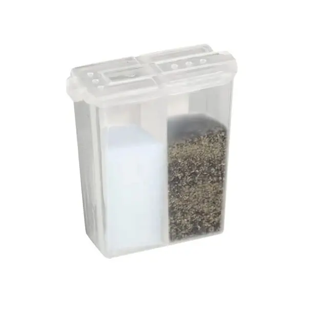 Dóză multifuncțională pentru condimente cu capac compactă 5,3 x 4,4 cm recipient transparent din plastic pentru sare și condimente în bucătărie | Ultimele zile