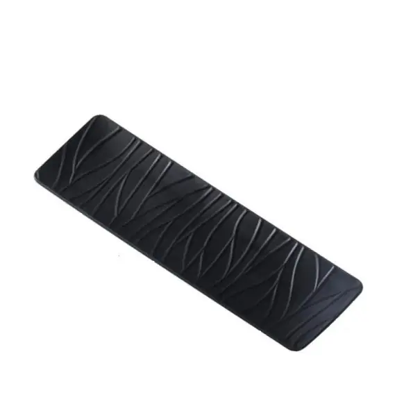 Farfurie dreptunghiulară plată cu model liniar reliefat 29,5 x 10,5 cm farfurie decorativă pentru servirea sushi-ului și deserturilor - Preț promoțional