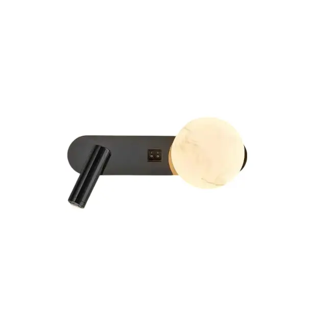 Lampa LED de perete cu lampă rotativă Reflector cu unghi de 350° și întrerupător 30 x 11 x 12 x 6,6 cm Lumină albă rece 5500-7000 K Pentru dormitor - Favoritul clienților