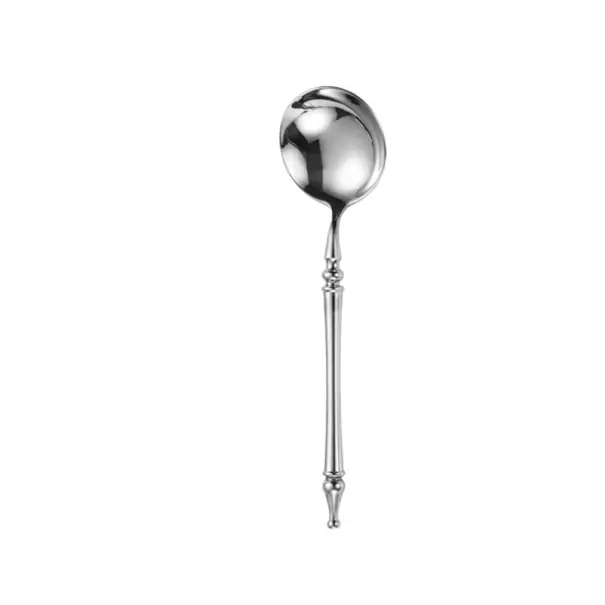 Lingură de servire din oțel inoxidabil Stil francez Tacâm elegant pentru bucătărie Vase de servire luxoase pentru sosuri și supe - Ofertă pentru o perioadă limitată