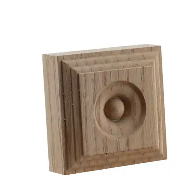 Recomandarea clienților - Lișta decorativă din lemn pătrată cu relief 6x6x2,3 cm lemn masiv natural maro pentru mobilier și decorarea interiorului