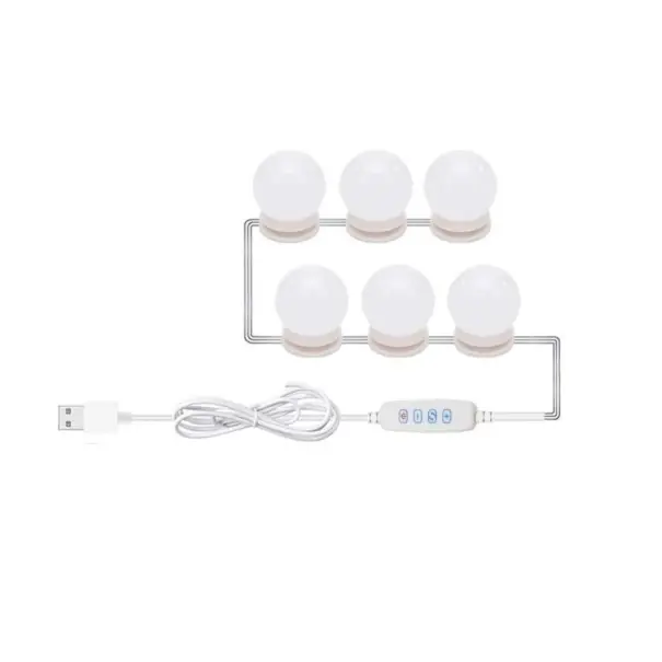 Lumini LED pentru oglinda 6 buc | Retur simplu