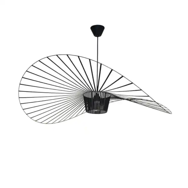 Produs apreciat | Lustra suspendata moderna diagonala Lumina alba rece Plafoniera de designer Baza metalica Benzi colorate din poliuretan Soclu E27 Compatibila cu LED 200 cm