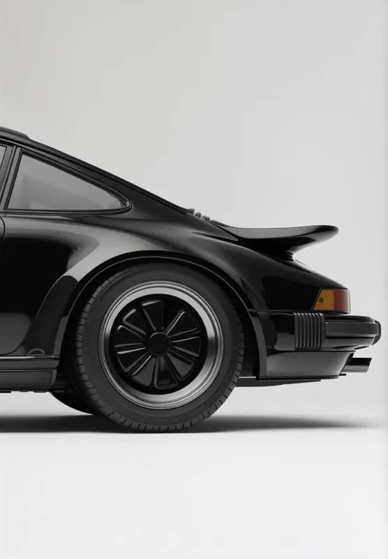Obraz pe perete Porsche 911 vedere din spate 30 x 42 cm Print pe pânză fără ramă Decorațiune stilată pentru birou sau apartament - Noutate în gamă