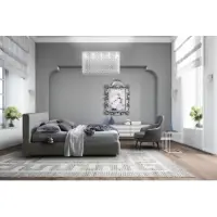 Livrare imediată | Pat tapitat Gaucho cu somiera si husa detasabila 180x200cm