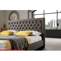 Oferta zilei - Pat tapitat Monet cu somiera si husa detasabila 160x200cm