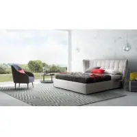 Pat tapitat Aspen cu somiera si husa detasabila 160x200cm | Ofertă excelentă