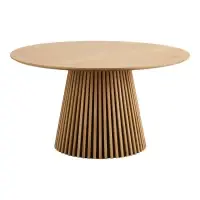 Preț excelent - Masa din Furnir de stejar/MDF Maro D140xH75cm Osaka
