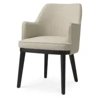 Scaun tapitat cu Stofa Ecru L55xA64xH84cm Lavinia Eichholtz | Calitate profesională