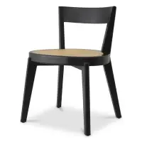 Comandă acum - Scaun din Ratan Bej si Lemn Negru L54xA47xH76cm Alvear Eichholtz