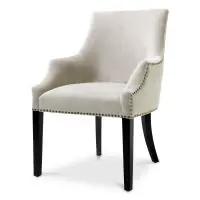 Ofertă limitată | Scaun tapitat cu Stofa Bej L60xA71xH92cm Legacy Eichholtz