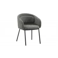 Alegerea clienților - Scaun din Stofa Gri si Metal Negru Hx78Lx56xA55cm Florenz