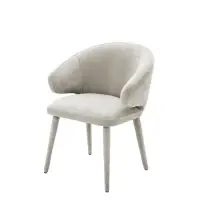 Alegerea clienților - Scaun tapitat cu Stofa Bej nisip cu picioare din Metal tapitat Bej nisip H79xL62xA55cm Cardinale Eichholtz