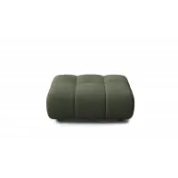 Taburet tapitat cu material pet friendly Alias verde L71x100cm | Preț de ofertă