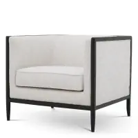 Fotoliu tapitat cu Stofa Crem L78xA70xH67cm Lauriston Eichholtz | Cumpără acum
