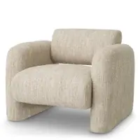 Fotoliu tapitat cu Stofa boucle Crem L100xA96xH80cm Vesper Eichholtz | Comandă acum