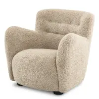 Recomandarea clienților | Fotoliu tapitat cu Stofa Bej L87xA86xH80cm Bixby Eichholtz