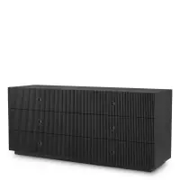 Comandă cu încredere | Comoda din Furnir de stejar Gri carbune L183xH81cm Dimitrios Eichholtz