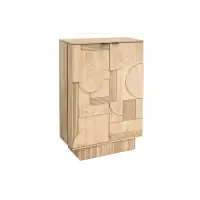 Dulap bar din Lemn de mango Maro deschis L95xH141cm ART DECO | Calitate profesională