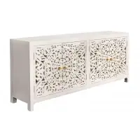 Comoda din Lemn de mango Alb L170xH78cm MARRAKECH - Profită de ofertă