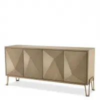 Comoda din Lemn masiv de stejar crem HIGHLAND L181xH82cm | Disponibil acum