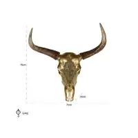 Obiect decorativ Bison Jaylee din polirasina Richmond Interiors Auriu L75xH58cm - Produs apreciat
