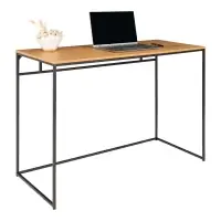 Birou din Metal Negru si PAL Maro L45xH75cm Vita - Livrare rapidă