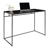 Birou din Metal Negru si PAL Negru L45xH75cm Vita - Reducere exclusivă