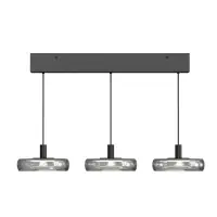 Produs vedetă | Lustra din Metal Negru si Sticla Negru H200xL68cm Float