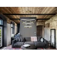 Lustra din Metal/Aluminiu Rosegold 68W D80xH120cm Naos | Reducere specială