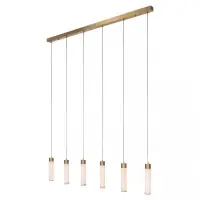 Lustra din Metal/Alabastru Auriu/Alb L150xH185cm Elaris Richmond interiors | Alegerea clienților