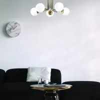 Lustra din Metal Auriu si Sticla Alb H34xD80cm 5 becuri E27 40W Daisy - Doar săptămâna aceasta