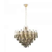 Lustra rotunda cu inaltime reglabila cu 8 becuri E14 40W D60.8xH160.2cm Flare | Preț de ofertă