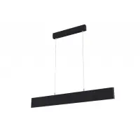 Preț bun - Lustra dreptunghiulara cu inaltime reglabila din Metal Negru cu LED L91x4xH130cm Step