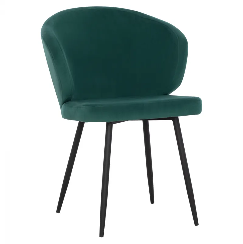 Livrare expres | Scaun living Jiya, catifea verde