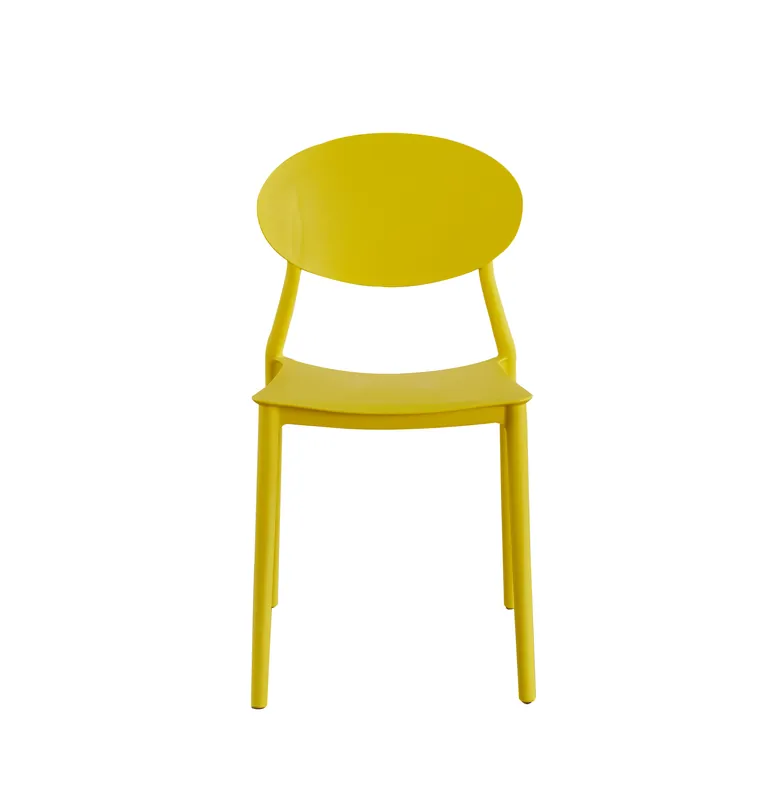 Scaun living Oval, galben, 41x50.5x81 cm - Produs popular