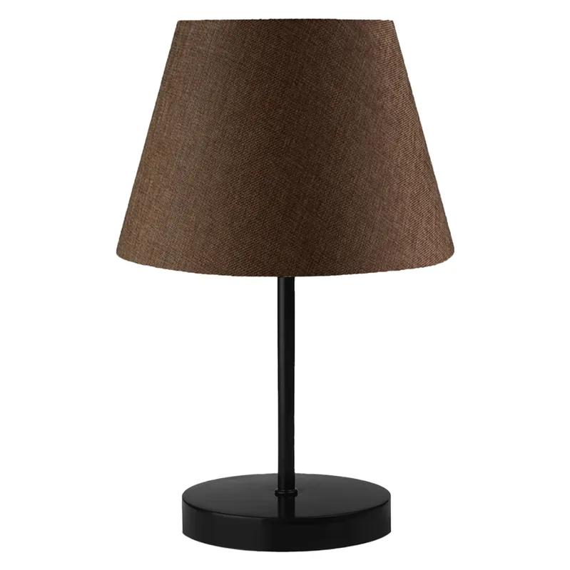 Lampa de masa, 1xE27/20W, nuanta maro/negru, 22x17x36 cm | Profită acum