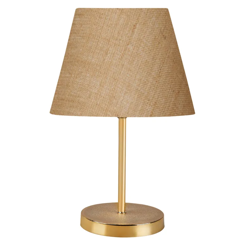 Lampa de masa, 1xE27/60W, nuanta bej/auriu, 22x17x37 cm - Se vinde rapid