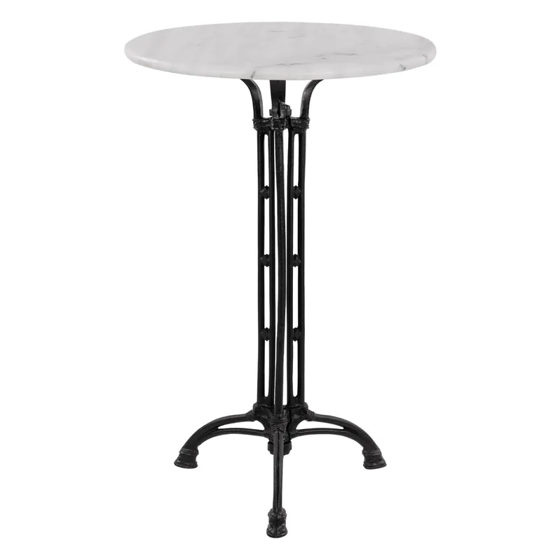 Masa Brielle rotunda, blat marmura, 60x110 cm - Preț outlet