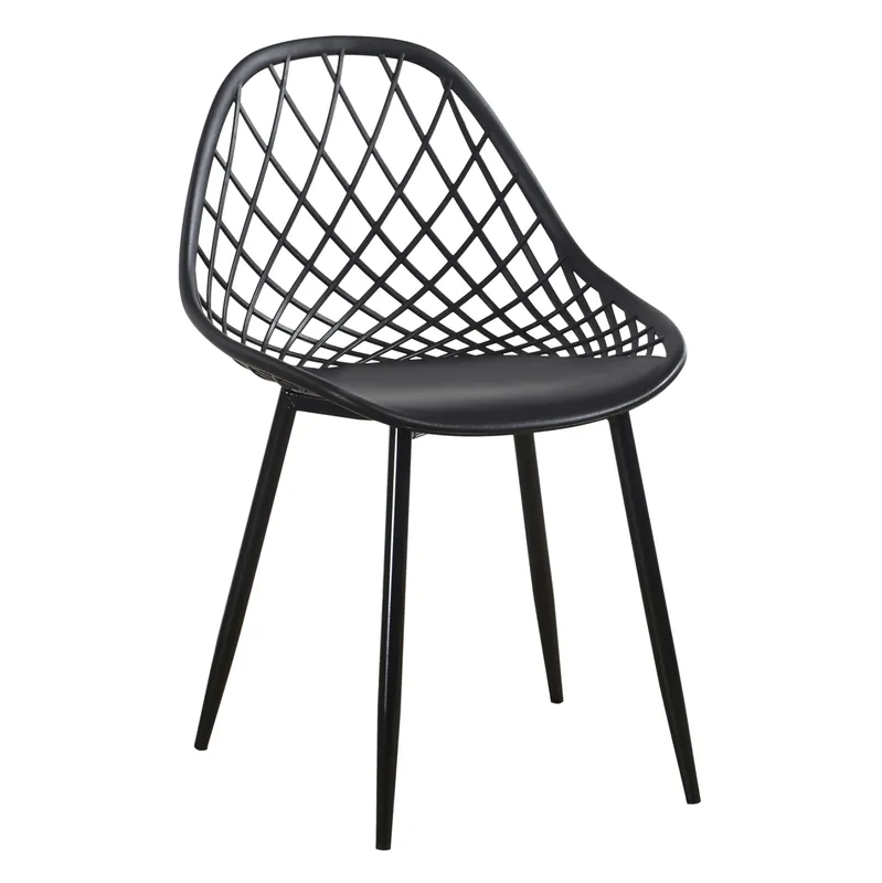 Scaun Lio, polipropilena, nuanta negru mat, 52x53x82 cm - Ofertă exclusivă
