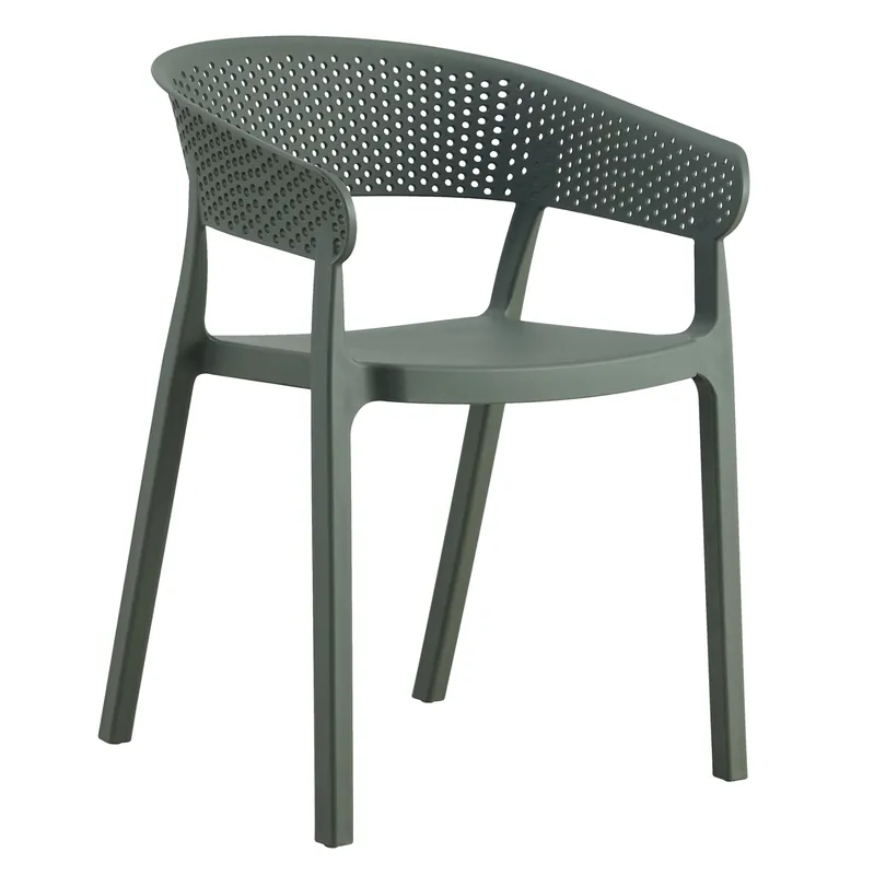 Alegerea clienților | Scaun polipropilena, nuanta verde olive, 53,5x50,5x73 cm