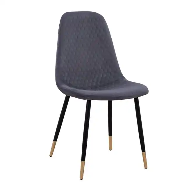 Pentru o perioadă limitată - Scaun Lucille, nuanta gri/negru, 45x56x81 cm