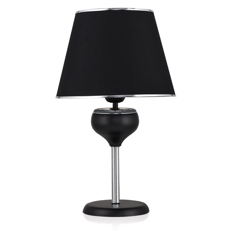 Lampa de masa, negru/argintiu, 20x50 cm - Plată securizată