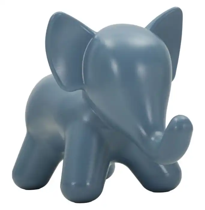 Taburet decorativ pentru grădină și terasă în formă de elefant din plastic albastru cu design jucăuș Elephant 86x46x56 cm | Economisește mai mult