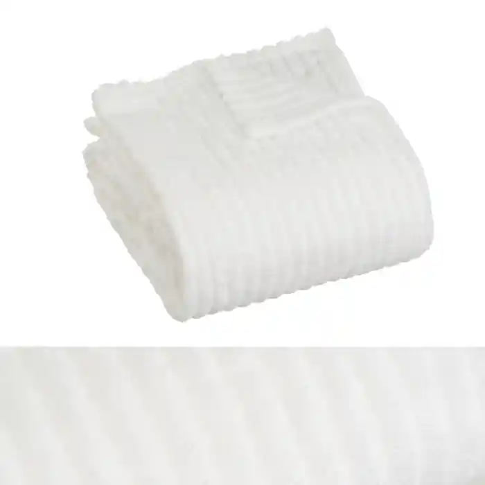 Set 2 pleduri din flanel alb-ivoriu cu franjuri pentru canapea si living 130x160 cm - Produs vedetă