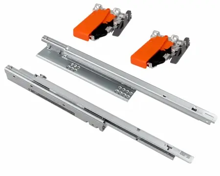 Glisiera Blum tandem 250 mm, tip-on si extractie totala - Calitate profesională