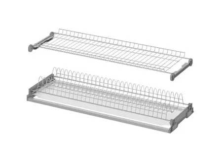 Produs popular | Scurgator vase si pahare incorporabil 900 mm, din inox, 2 nivele, Hafele