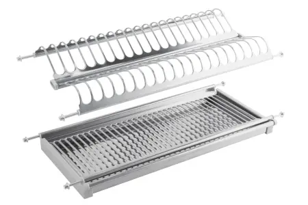 Scurgator vase si pahare incorporabil 700 mm, din inox, 2 nivele, GTV | Acum disponibil